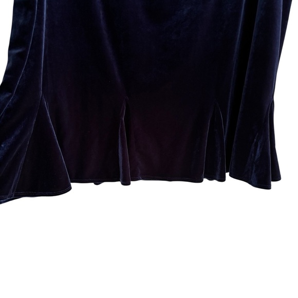Susan Graver Stretch Velvet Skirt A-Line Pleated Knee Length Office Casual 2X - Picture 3 of 10